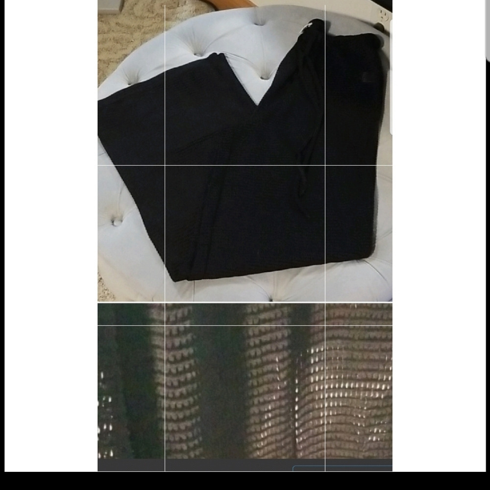 Mesh pants swimsuit coverup